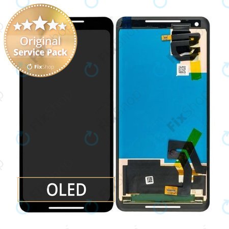 Google Pixel 2 XL G011C - Écran LCD + Écran Tactile (Noir) - AJX74624901 Genuine Service Pack