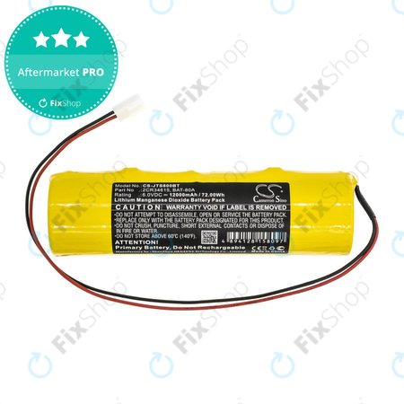 Batterie pour Jablotron JA80A, 12000mAh, Li-MnO2, 6V, 2CR34615, HQ