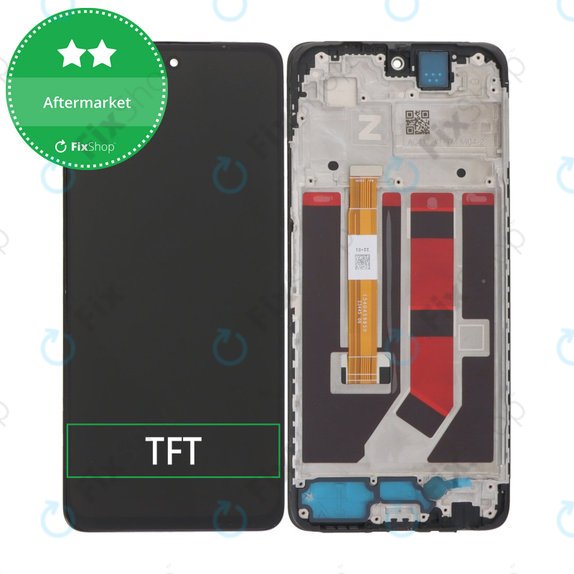 Oppo A58 4G CPH2577 - Écran LCD + Ecran Tactile + Cadre (Black) TFT