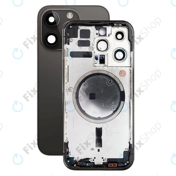 Apple iPhone 14 Pro - Boîtier arrière (Noir sidéral)