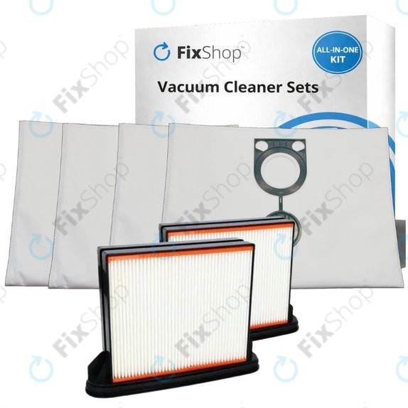 Kit de pièces de rechange pour BOSCH GAS 25 (2x Filtre, 4x Sac à poussière)