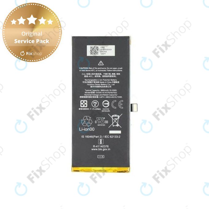 Google Pixel 4a 5G - Batterie G025E 3885mAh - G823-00201-01 Genuine Service Pack