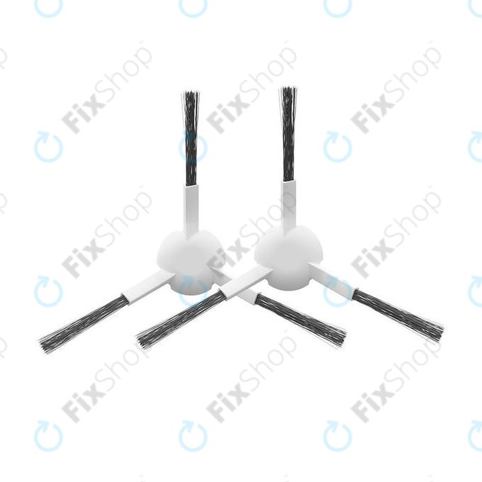 Brosse latérale, 2 pièces, Blanche pour Xiaomi Mi Robot Vacuum S20+, S10+, X20+, X10+