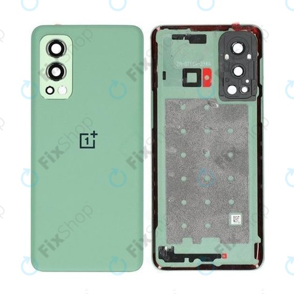 OnePlus Nord 2 5G - Cache batterie (bois vert) - 2011100355 Genuine Service Pack