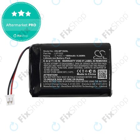 Batterie pour Sony Dualshock 4 Wireless Controller, 1800mAh, Li-Ion, 3.7V, LIP1522, HQ