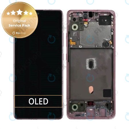 Samsung Galaxy A51 5G A516B - Écran LCD + Écran Tactile + Cadre (Prism Cube Rose) - GH82-23100C, GH82-23124C Genuine Service Pack