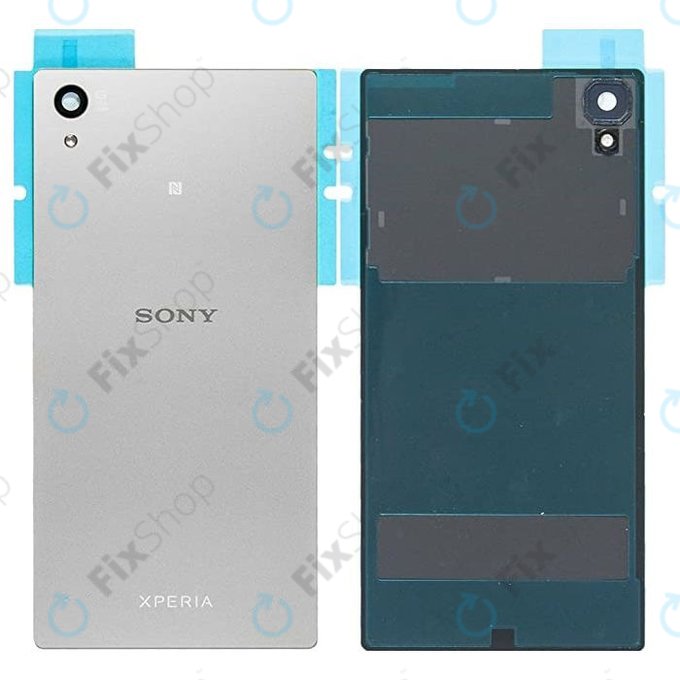 Sony Xperia Z5 E6653 - Cache batterie avec antenne NFC (Argent) - 1295-1376 Genuine Service Pack