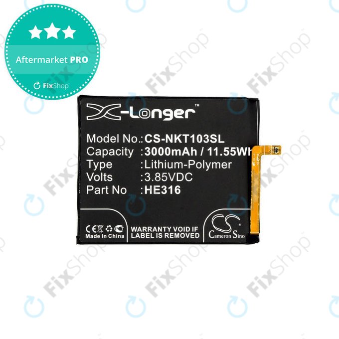 Nokia 6 - Batterie HE335 3000mAh QG