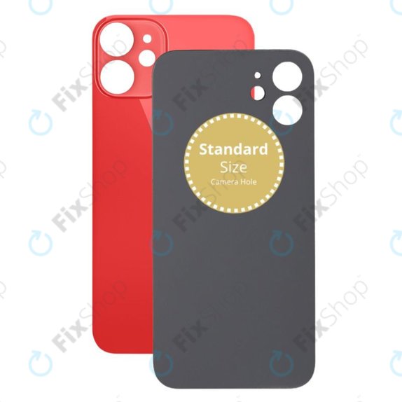 Apple iPhone 12 Mini - Verre du boîtier arrière (Rouge)
