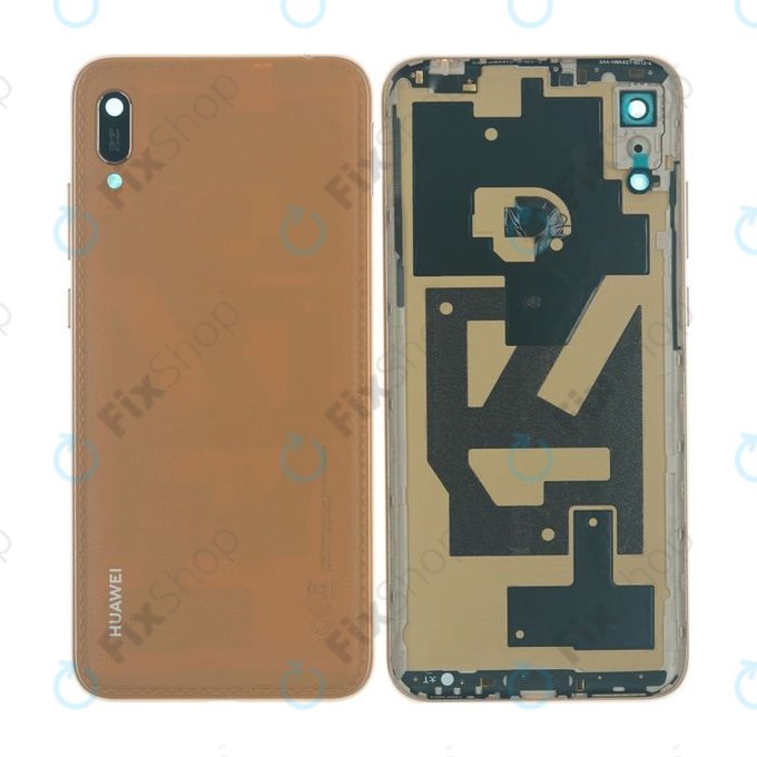 Huawei Y6 (2019) - Cache batterie (Marron Ambre) - 02352MQY, 02352MRA, 02353AQU