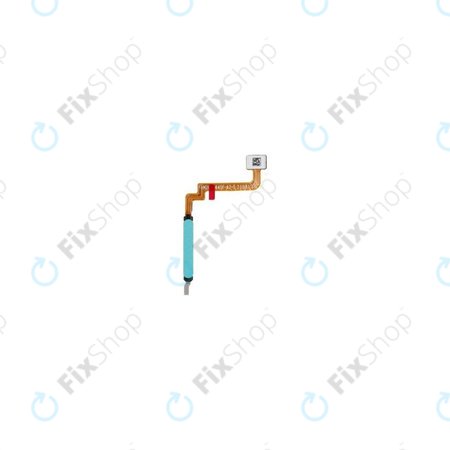 Xiaomi Redmi Note 10 5G - Capteur d'empreintes digitales + Câble flexible (Aurora Green) - 49020000139X Genuine Service Pack