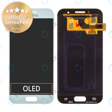 Samsung Galaxy A3 A320F (2017) - Écran LCD + Écran Tactile (Brume Bleue) - GH97-19732C, GH97-19753C Genuine Service Pack