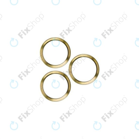 Apple iPhone 12 Pro - Cadre d'objectif de caméra arrière (Or) - 3pcs