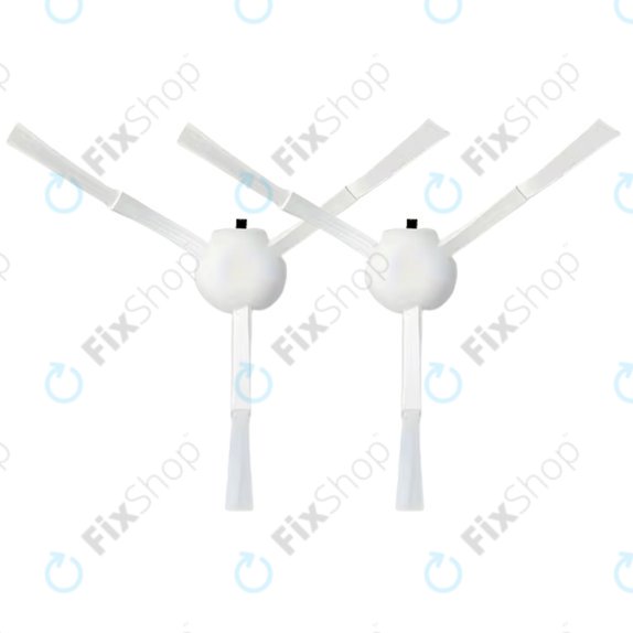 Brosse latérale, 2 pièces, Blanche pour Xiaomi Robot Vacuum X10