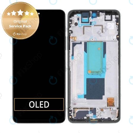 Xiaomi Redmi Note 11 Pro+ 5G 220333QAG - Écran LCD + Écran Tactile + Cadre (Noir Mystérieux) - 560001K16U00 Genuine Service Pack