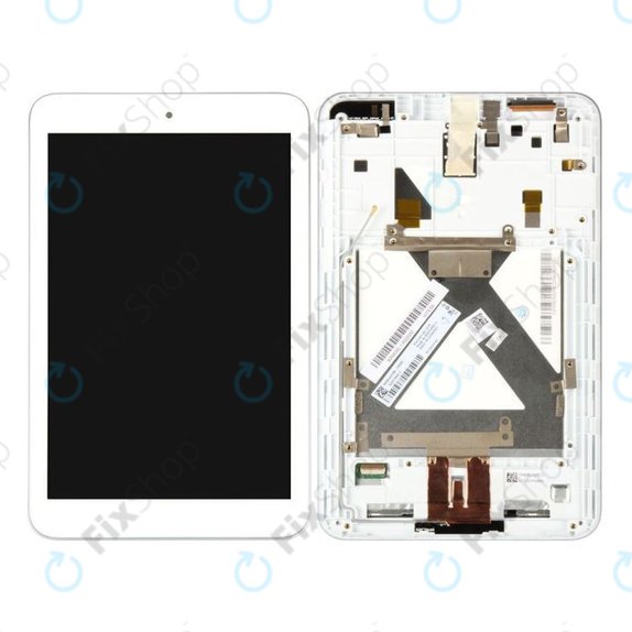 Asus MeMO Pad 8 ME181C, ME181CX - Écran LCD + Tactile + Cadre (Blanc)