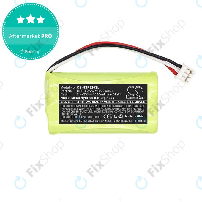 Batterie pour Nvidia P2920, Nvidia Shield Game Controller, 1800mAh, Ni-MH, 2.4V, HFR-50AAJY1900x2(B), HQ