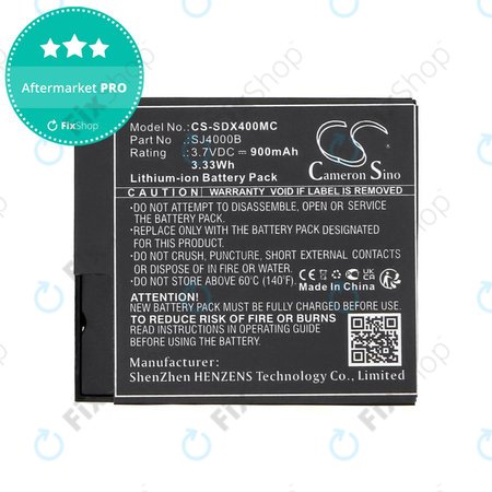 Batterie pour SJCAM SJ4000, SJ5000, 900mAh, Li-Ion, 3.7V, SJ4000B, HQ