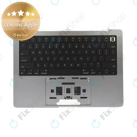 Cadre supérieur clavier pour MacBook Pro 14", A2442 (2021), A2779 (2023), avec clavier US et batterie, Space Gray, 661-32210, Genuine Apple