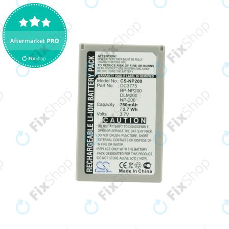 Batterie pour Minolta DiMAGE X, Xi, Xt, Xt Biz, Xg, 750mAh, Li-Ion, 3.7V, NP-200, HQ