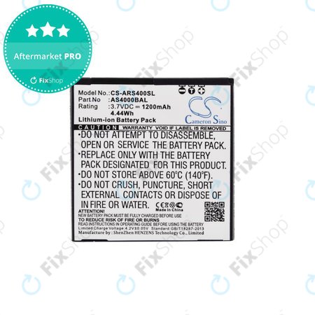 Batterie pour Aligator S4000 Duo, 1200mAh, Li-Ion, 3.7V, AS4000BAL, HQ