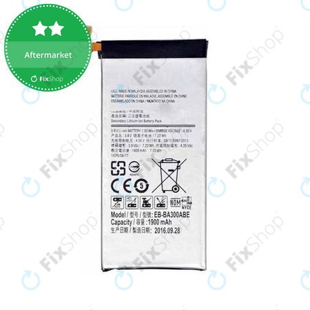 Samsung Galaxy A3 A300F - Batterie EB-BA300ABE 1900mAh