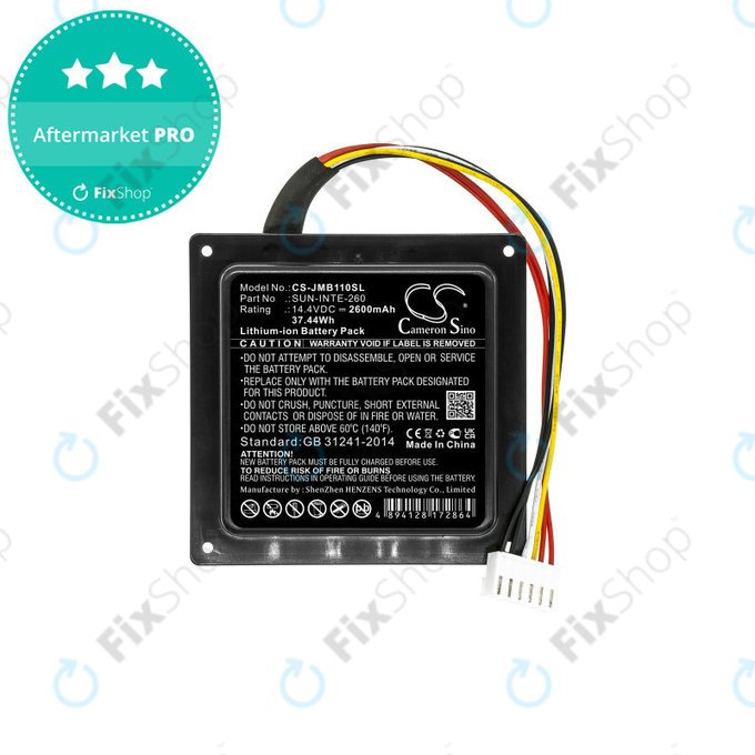 Batterie pour JBL Party Box 100, 2600mAh, Li-Ion, 14.4V, SUN-INTE-260, HQ