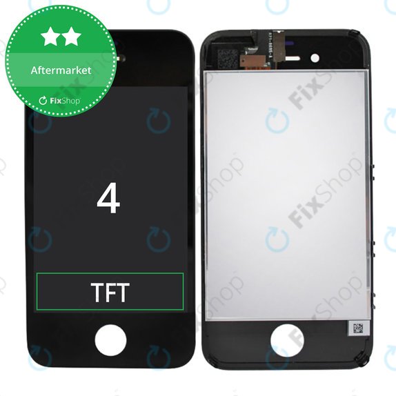 Écran pour iPhone 4, Black, Tactile avec cadre