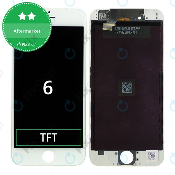 Écran pour iPhone 6, White, Tactile avec cadre