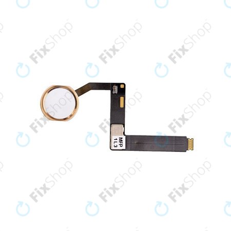 Apple iPad Pro 9.7 (2016) - Bouton Home + Câble flexible (Or)