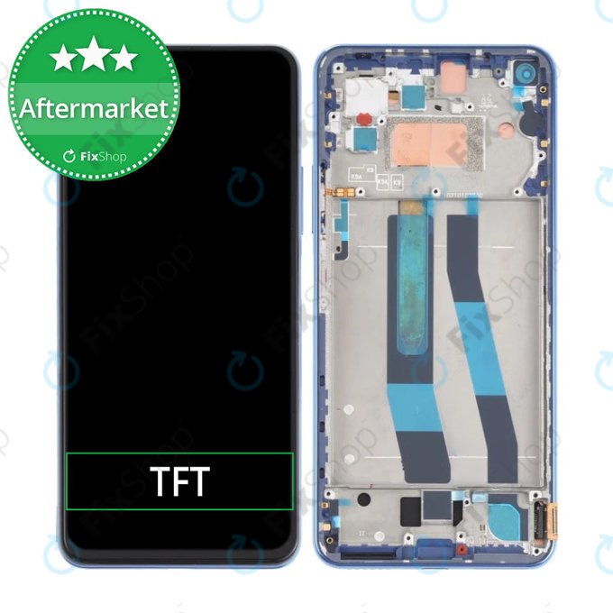Xiaomi Mi 11 Lite 4G M2101K9AG - Écran LCD + Écran Tactile + Cadre (Bleu Bubblegum) TFT