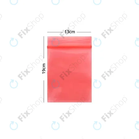 ESD Sac Antistatique à Fermeture Éclair (Rouge) - 13x19cm 100pcs
