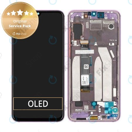 Xiaomi Mi 9 SE M1903F2G - Écran LCD + Écran Tactile + Cadre (Violet Lavande) - 5612100040B6 Genuine Service Pack