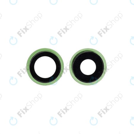 Apple iPhone 12, 12 Mini - Cadre d'objectif de caméra arrière (Vert) - 2pcs