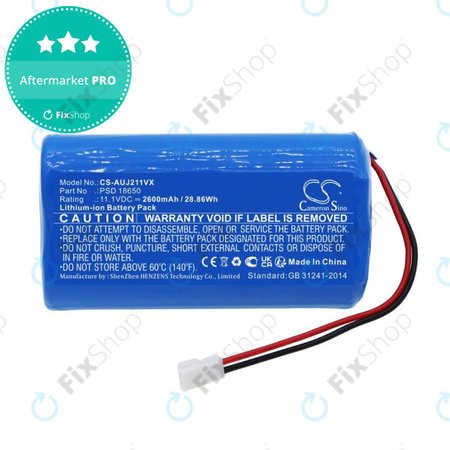 Batterie pour Aquajack 211, 2600mAh, Li-Ion, 11.1V, PSD 18650, HQ