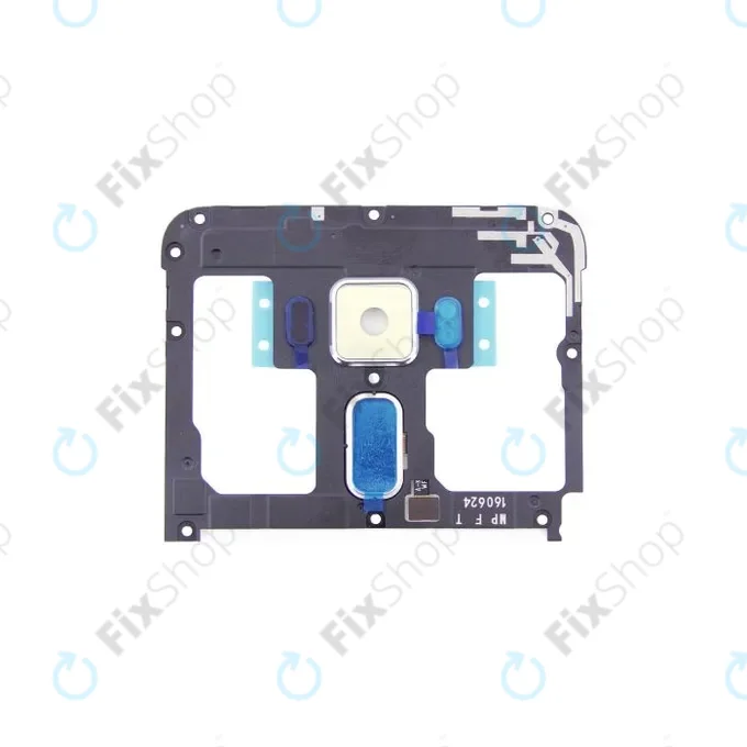 Asus ZenFone 3 ZE520KL (Z017D) - Cadre central + capteur d'empreintes digitales + objectif d'appareil photo (noir) - 90AZ0171-R79011 Genuine Service Pack