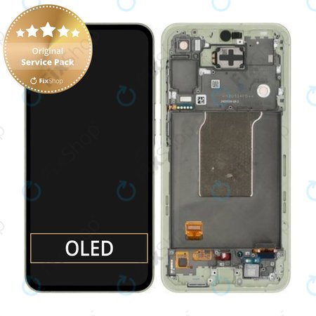 Samsung Galaxy A55 A556B - Écran LCD + Écran tactile + Cadre (Awesome Lemon) - GH82-34305D Genuine Service Pack