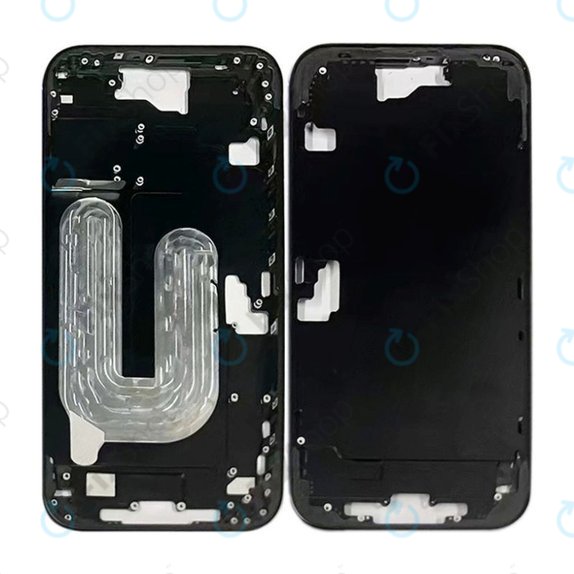 Apple iPhone 16 Plus - Cadre central + Boutons d’alimentation + Volume (Black)