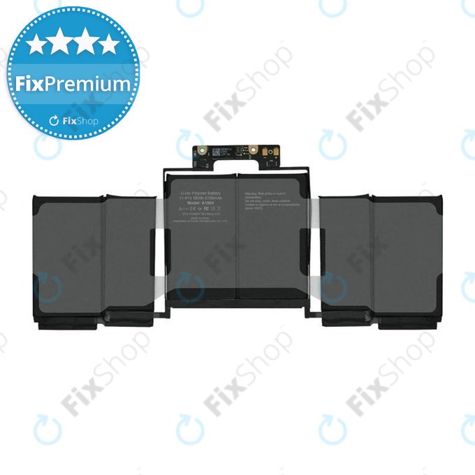 Apple MacBook Pro 13" A1989 (2018 - 2019), A2251 (2020) - Batterie A1964 5100mAh FixPremium