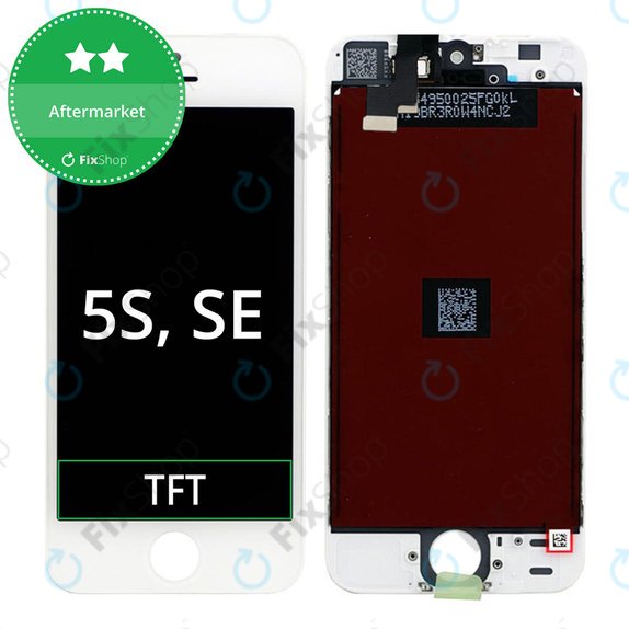 Écran pour iPhone 5S, SE, White, Tactile avec cadre