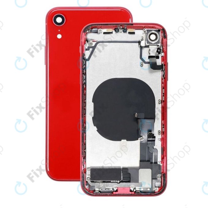 Apple iPhone XR - Petites pièces du boîtier arrière (rouge)