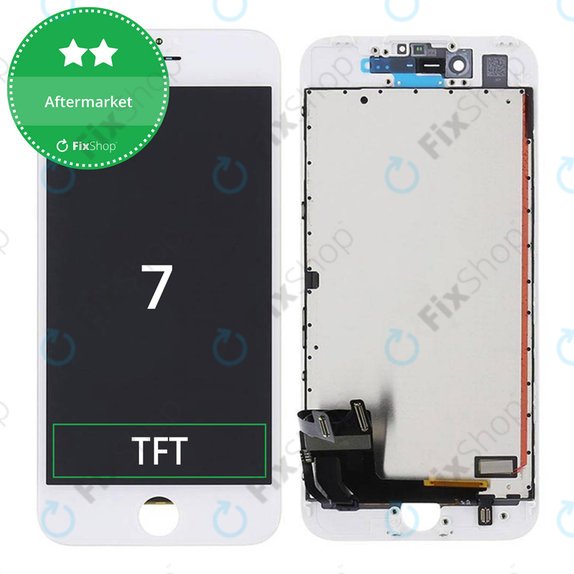 Écran pour iPhone 7, White, Tactile avec cadre