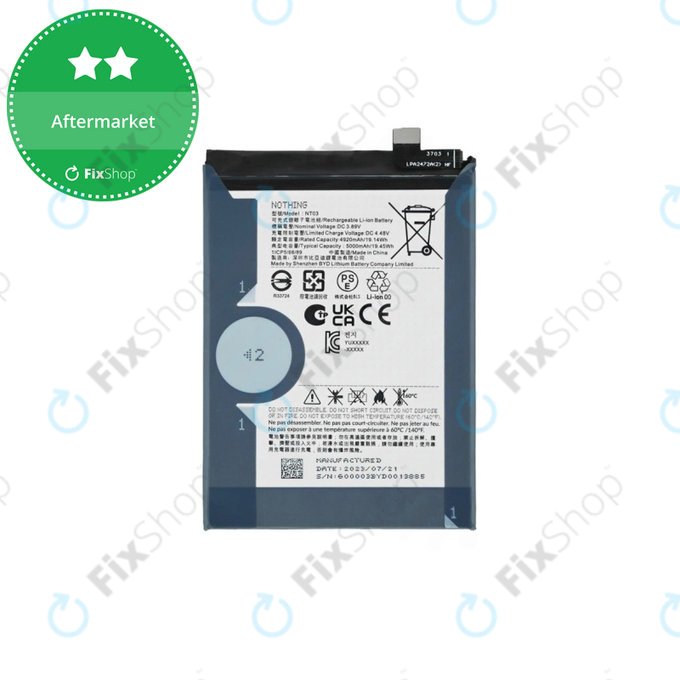 Nothing CMF Phone 1, Phone (2a) Plus - Batterie NT03 5000mAh