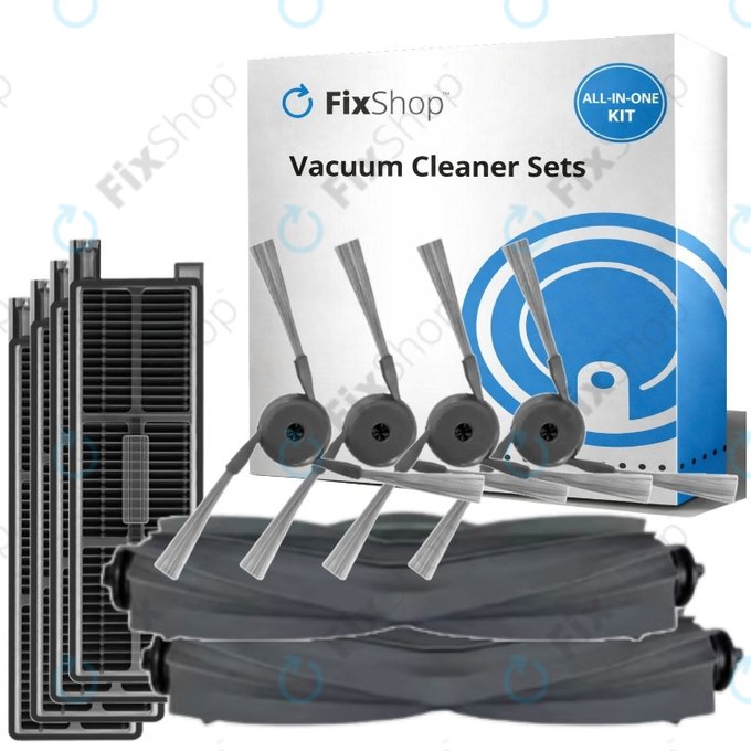 Kit de pièces de rechange pour Dreame Mova Z50 Ultra, Z5, Z5 Pro (2x Brosse principale, 4x Filtre, 4x Brosse latérale)