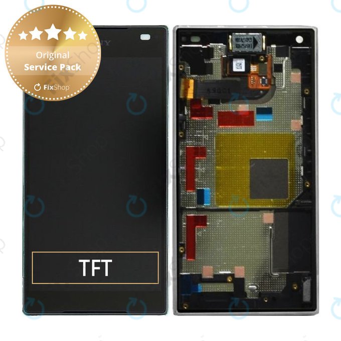 Sony Xperia Z5 Compact E5803 - Écran LCD + Écran tactile + Cadre (Noir) - 1297-3728 Genuine Service Pack