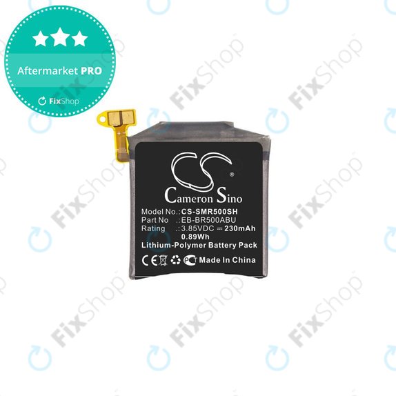 Batterie pour Samsung Galaxy Watch Active R500, 230mAh, Li-Pol, 3.85 V, EB-BR500ABU, HQ