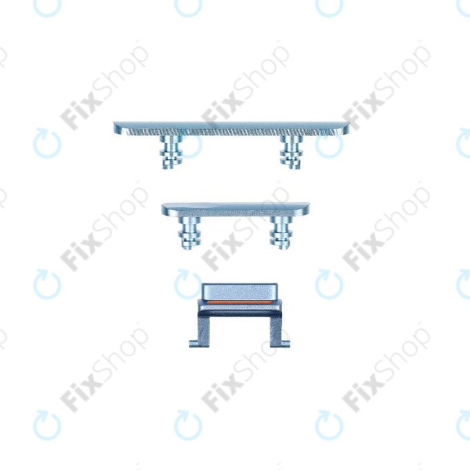 Apple iPhone XR - Ensemble de boutons latéraux - Alimentation + Volume + Muet (Bleu)