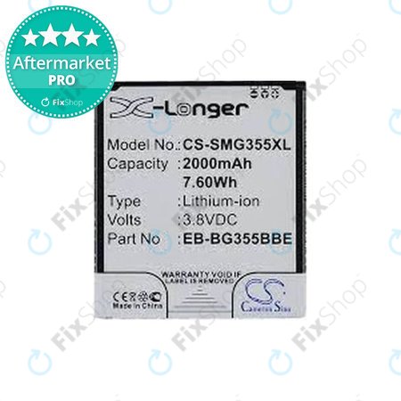 Samsung Galaxy Core 2 G355F - Batterie EB-BG355BBE 2000mAh HQ